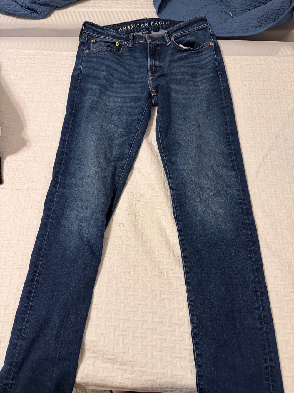 American Eagle Outfitters Men’s Slim Straight Jeans - Indigo Wash